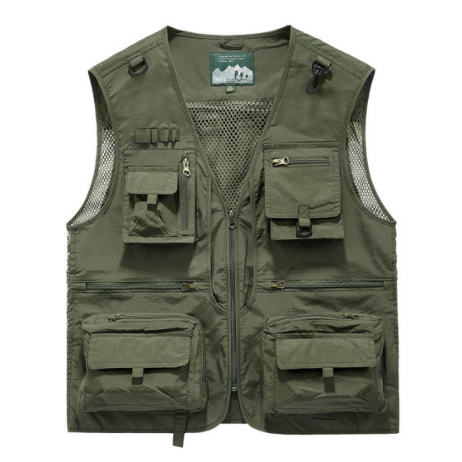 メンズノースリーブユーティリティベスト ナイロンポリエステル - Outdoor Adventure Vest のレビューと価格