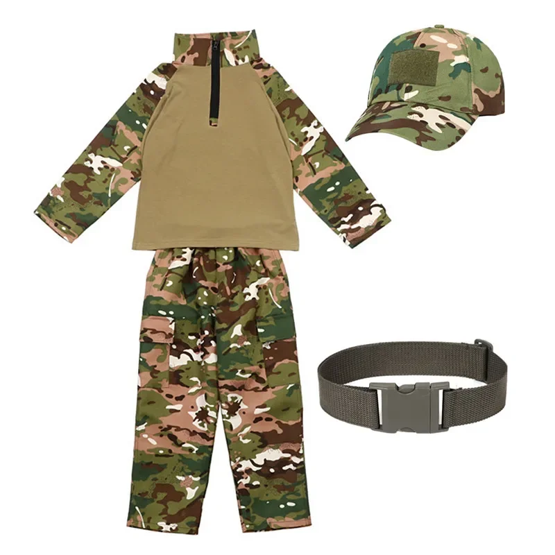 子供大人迷彩カエル衣装サマーキャンプコスチュームスタンドカラ - Outdoor Adventure For Kids のレビューと価格