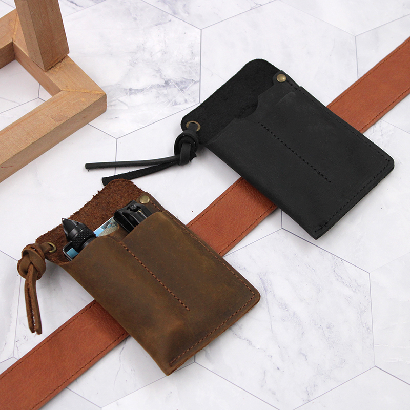 本革 EDC オーガナイザー シース ハンドメイド タクティ - Fire Piston Starter のレビューと価格